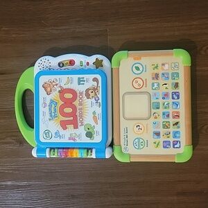 Leap Frog Touch and Learn board and 100 words book. Both work great.